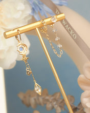 Load image into Gallery viewer, Midnight Opal - Moon Earrings