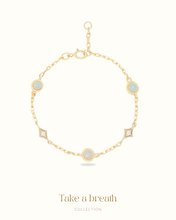 Load image into Gallery viewer, Astral - 18KGP Opal Bracelet