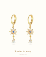 Load image into Gallery viewer, Explorer & Belief - Evil Eye Hoops