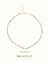 Load image into Gallery viewer, Blue Whisper - Aquamarine Crystal Necklace