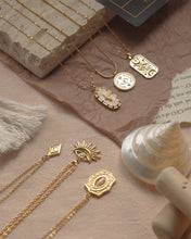 Load image into Gallery viewer, Wish Maker - Moon & Sun Tarot Necklace *Waterproof
