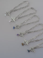 將圖片載入圖庫檢視器 Crystal & Stone - Silver Toggle Bracelets (waterproof)防水物料