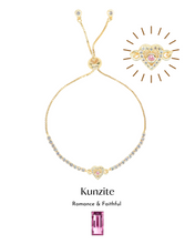 將圖片載入圖庫檢視器 Dazzle Heartz Bracelet - Kunzite