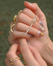 Load image into Gallery viewer, Dazzle Heartz Bracelet - Aquamarine