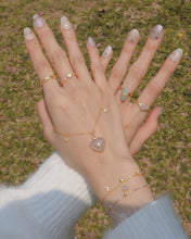 Load image into Gallery viewer, GEMY - Rose Quartz Necklace โฆ 925 Silver โข