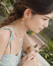 Load image into Gallery viewer, Prayer - 18KGP HoopsใBlue Turquoiseใ