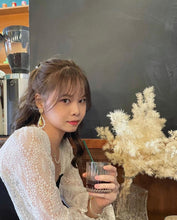 Load image into Gallery viewer, Classy Moon - 18KGP Pearl Earrings