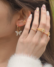 Load image into Gallery viewer, Butterfly - 18KGP Hoops