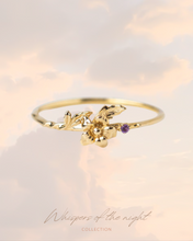 Load image into Gallery viewer, February • Iris - Birth Flower Ring