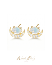 画像をギャラリービューアに読み込む, WD006 - Gold Earrings ✦ 925 Silver ™