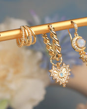 Load image into Gallery viewer, Courage - Opal Evil Eyes Hoops