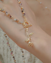 Load image into Gallery viewer, 【碧璽】ROSIE - Tourmaline Beaded Toggle Necklace