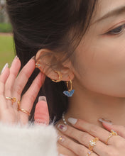 Load image into Gallery viewer, Butterfly - 18KGP Hoops