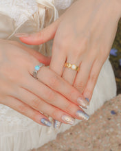 Load image into Gallery viewer, CELESTIAL - Opal Ring ✦ 925 Silver ™ + 18K Gold