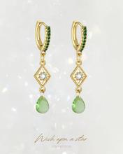 Load image into Gallery viewer, GLOWSTONE • GREEN - Glazed Earrings ✦ 925 Silver ™