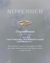 Load image into Gallery viewer, November • Chrysanthemum - Birth Flower Ring
