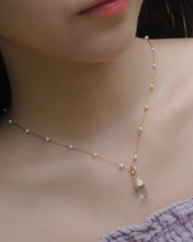 Load image into Gallery viewer, OCEAN TEARS - Gold Pearl Necklace ✦ Semi-Waterproof