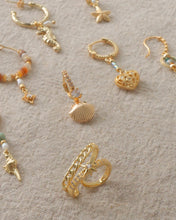 Load image into Gallery viewer, Mabel - 18KGP Heart Hoops