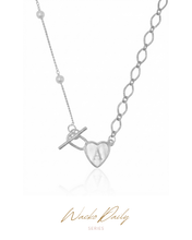 將圖片載入圖庫檢視器 【字母訂製-項鏈】 MY LETTER TAG - Toggle Silver Necklace