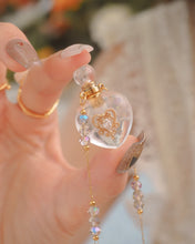 將圖片載入圖庫檢視器 【可打開放香水】 HEARTFELT (Gold) - White Crystal Perfume Necklace ✦ Waterproof™