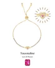 將圖片載入圖庫檢視器 Dazzle Heartz Bracelet - Tourmaline