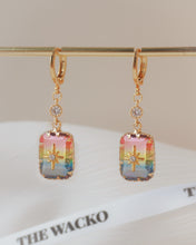 Load image into Gallery viewer, Rainbow Crystal Baby Hoop Earrings