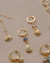 Load image into Gallery viewer, Explorer - Evil Eye Drop Hoops