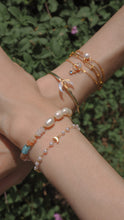 Load image into Gallery viewer, Align Your Soul - 18KGP Moon & Star Pearl Bracelet