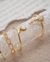 將圖片載入圖庫檢視器 SHELL WE LOVE - Gold Ring ✦ 925 Silver ™