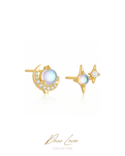 Load image into Gallery viewer, WD006 - Gold Earrings β¦ 925 Silver β’