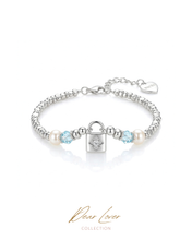 Load image into Gallery viewer, LOCKED OUT - Aquamarine Bracelet ✦ 925 Silver ™