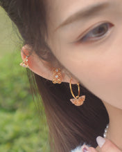 Load image into Gallery viewer, Butterfly - 18KGP Hoops