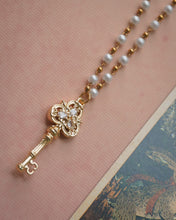 將圖片載入圖庫檢視器 FAIRY KEY - Pearl Gold Necklace ✦ Semi-Waterproof