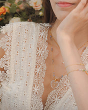 將圖片載入圖庫檢視器 【可打開放香水】 HEARTFELT (Gold) - White Crystal Perfume Necklace ✦ Waterproof™