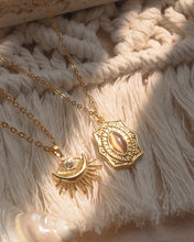Load image into Gallery viewer, Sacred Sign - Evil Eye Moon Shine Necklace *Waterproof