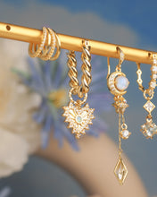 Load image into Gallery viewer, Courage - Opal Evil Eyes Hoops