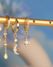 Load image into Gallery viewer, Moon Shine - Opal Hoops