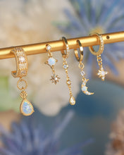 Load image into Gallery viewer, Starbust - Opal Hoops