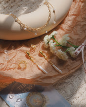 Load image into Gallery viewer, Pearl Poetry - 18KGP Earrings