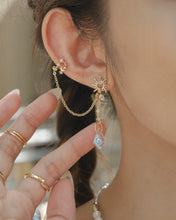 Load image into Gallery viewer, Healer - 18KGP Chain EarringsใGlass Stoneใ