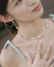 Load image into Gallery viewer, Healer - 18KGP Chain EarringsใGlass Stoneใ