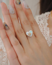 將圖片載入圖庫檢視器 【淡水珍珠】PEARL ROCK - Heart Ring