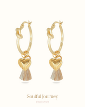 ๅฐๅ็่ผๅ
ฅๅๅบซๆชข่ฆๅจ Caramel - Heart Tassel Hoops