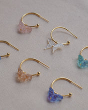 Load image into Gallery viewer, Butterfly - 18KGP Hoops