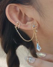 Load image into Gallery viewer, Healer - 18KGP Chain EarringsใGlass Stoneใ