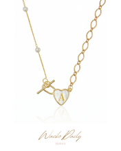 將圖片載入圖庫檢視器 【字母訂製-項鏈】 MY LETTER TAG - Toggle Gold Necklace