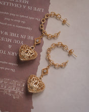 Load image into Gallery viewer, 【WACKO推薦】VINTAGE HEART - Gold Earrings