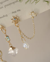 Load image into Gallery viewer, Healer - 18KGP Chain EarringsใGlass Stoneใ