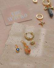 Load image into Gallery viewer, Sun Gem - Crystal Pillar Hoops