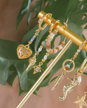 Load image into Gallery viewer, Mabel - 18KGP Heart Hoops